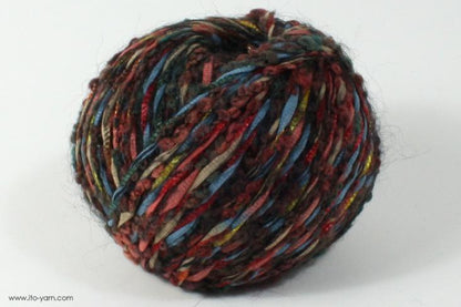 ITO MASAKI Miyabi opulent elegance yarn, 33, Brown, comp: 50% Wool  34% Nylon  10% Mohair  10% Mohair