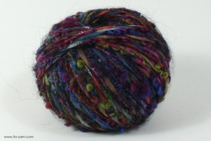 ITO MASAKI Miyabi opulent elegance yarn, 61, Purple, comp: 50% Wool  34% Nylon  10% Mohair  10% Mohair