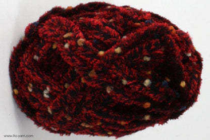 ITO MASAKI Rei classic chenille yarn, 12, Red, comp: 90% Polyester  5% Nylon  5% Rayon  5% Rayon