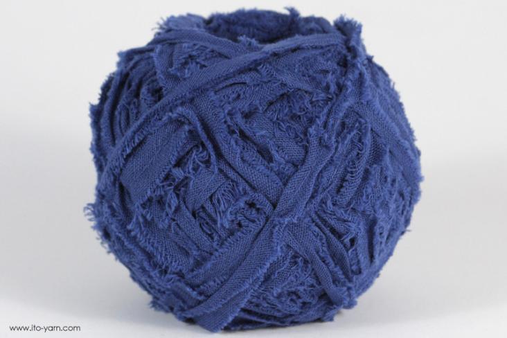ITO MASAKI Sage woven ribbon yarn, 51, Blue, comp: 100% Cotton   