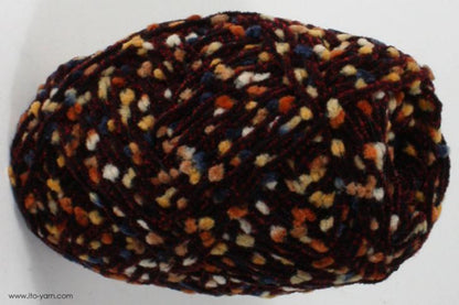 ITO MASAKI Tsuyu thin chenille yarn, 12, Red, comp: 56% Polyester  22% Nylon  22% Rayon  22% Rayon