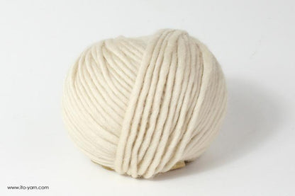 ITO MASAKI Biidama soft roving yarn, 31, Beige, comp: 100% Wool   