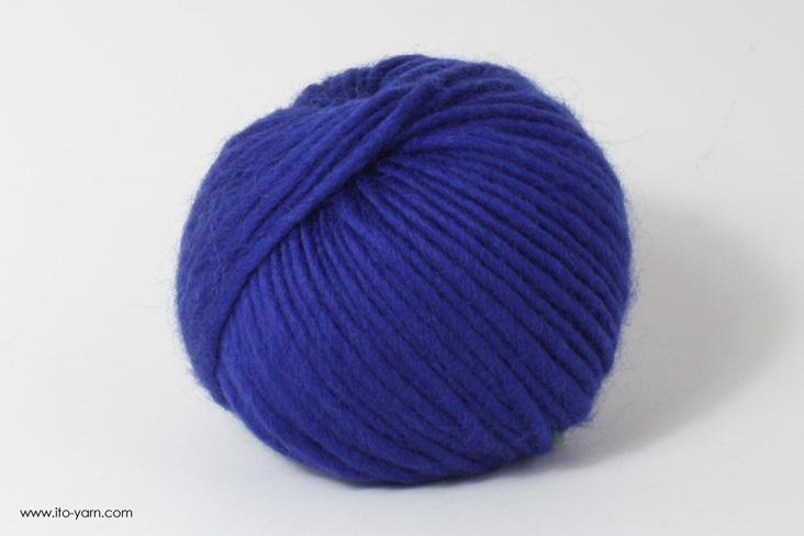 ITO MASAKI Biidama soft roving yarn, 51, Blue, comp: 100% Wool   