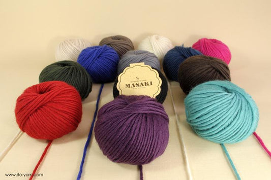 ITO MASAKI Biidama soft roving yarn - comp: 100% Wool    