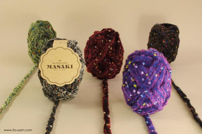 ITO MASAKI Rei classic chenille yarn - comp: 90% Polyester  5% Nylon  5% Rayon  