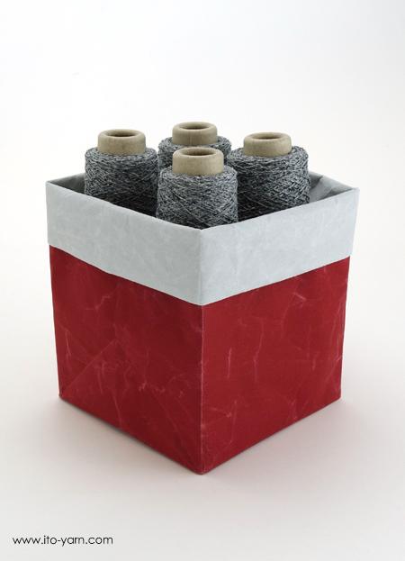 ITO Yarn Box Small - comp: Soft Naoron, Red