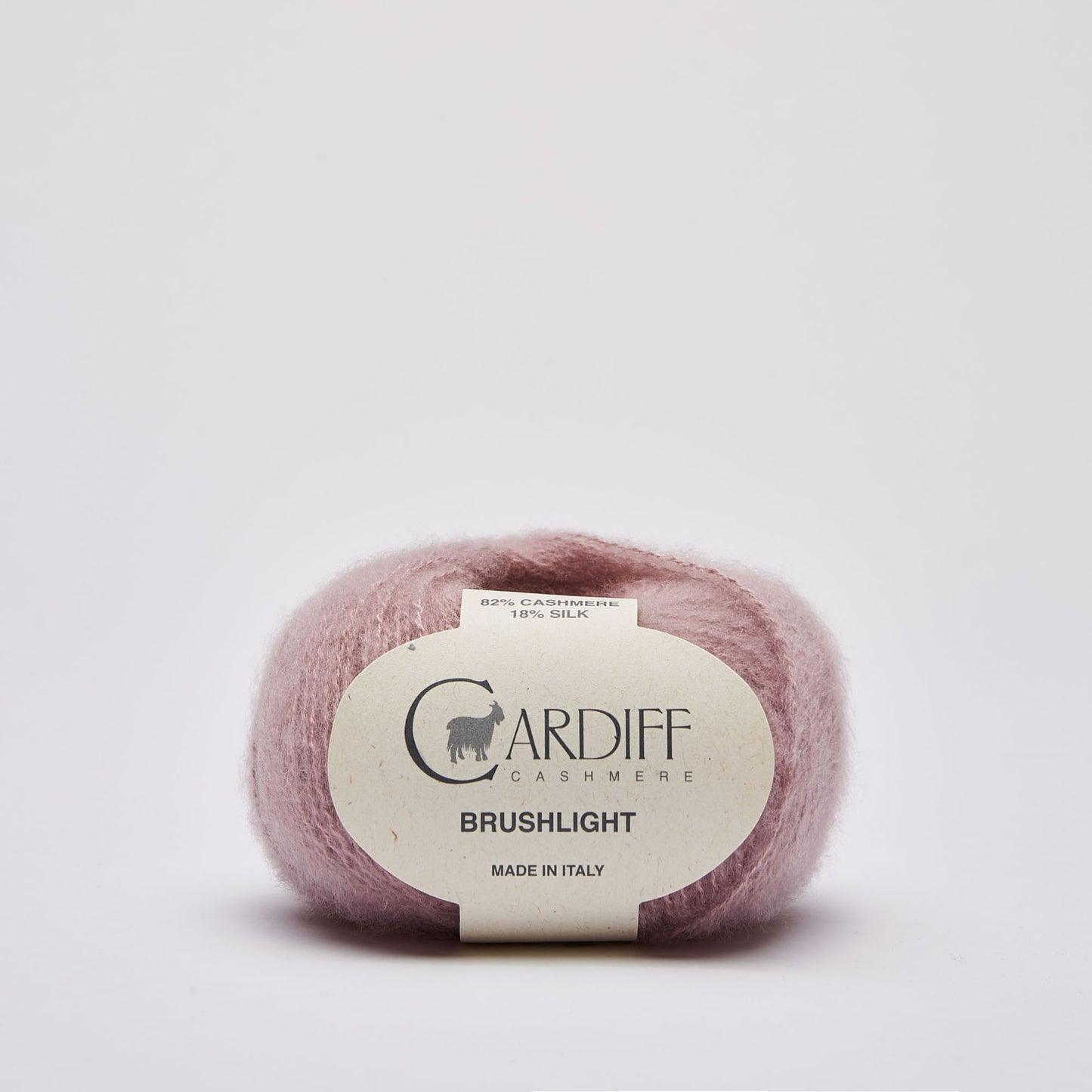 Cardiff BRUSHLIGHT gentle yarn, 106, MUJI, comp: 82% Cashmere, 18% Silk