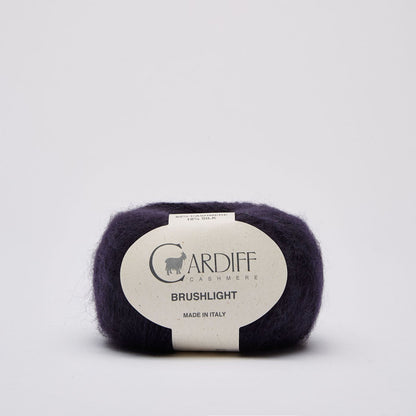 Cardiff BRUSHLIGHT gentle yarn, 109, NAVY, comp: 82% Cashmere, 18% Silk