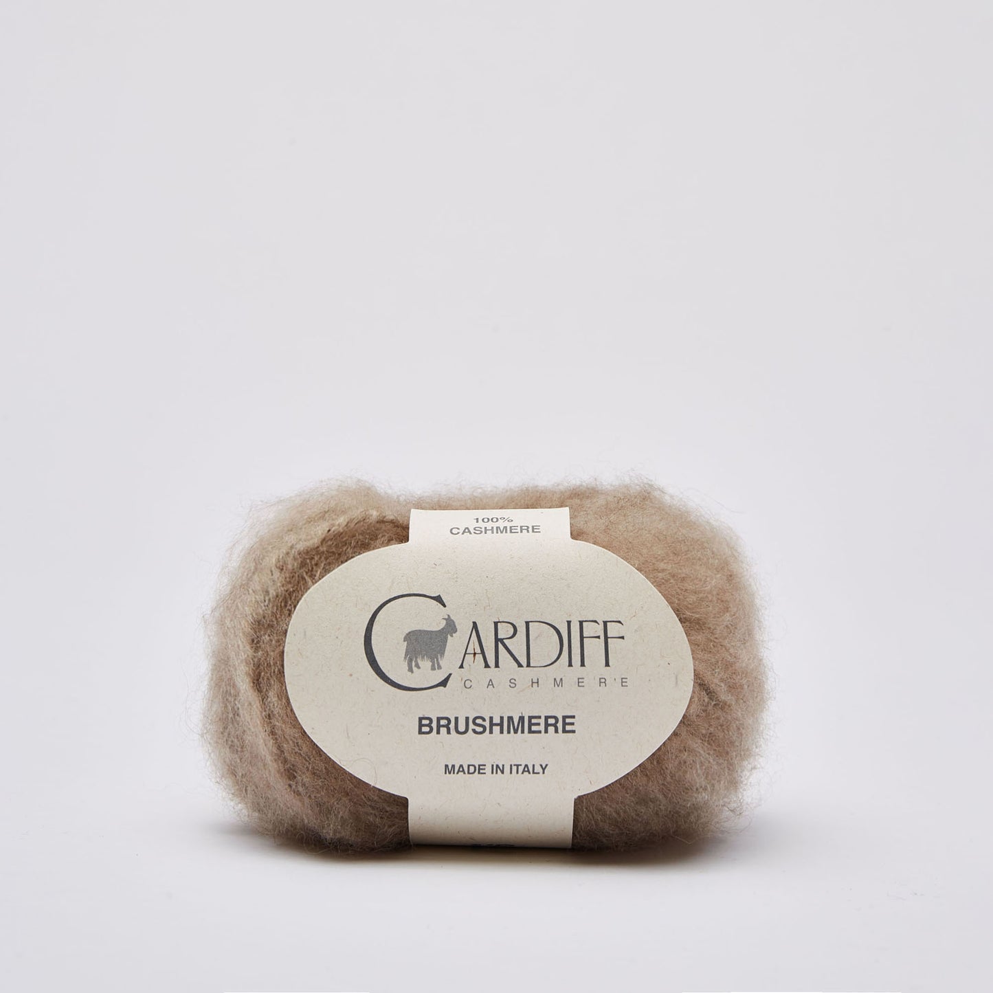 Cardiff BRUSHMERE gentle yarn, 103, BROWN, comp: 100% Cashmere