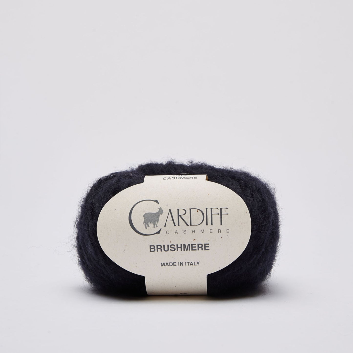 Cardiff BRUSHMERE gentle yarn, 109, NAVY, comp: 100% Cashmere