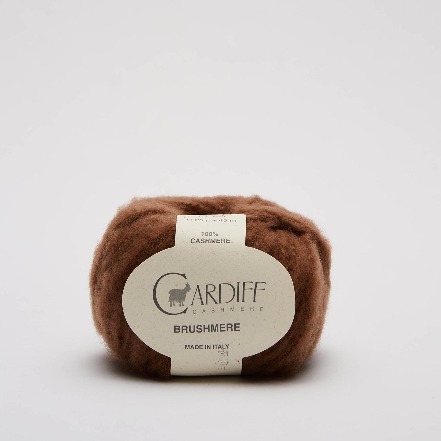 Cardiff BRUSHMERE gentle yarn, 128, SUDAN, comp: 100% Cashmere