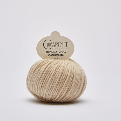 Cardiff LARGE gentle yarn, 509, SILVER, comp: 100% Cashmere