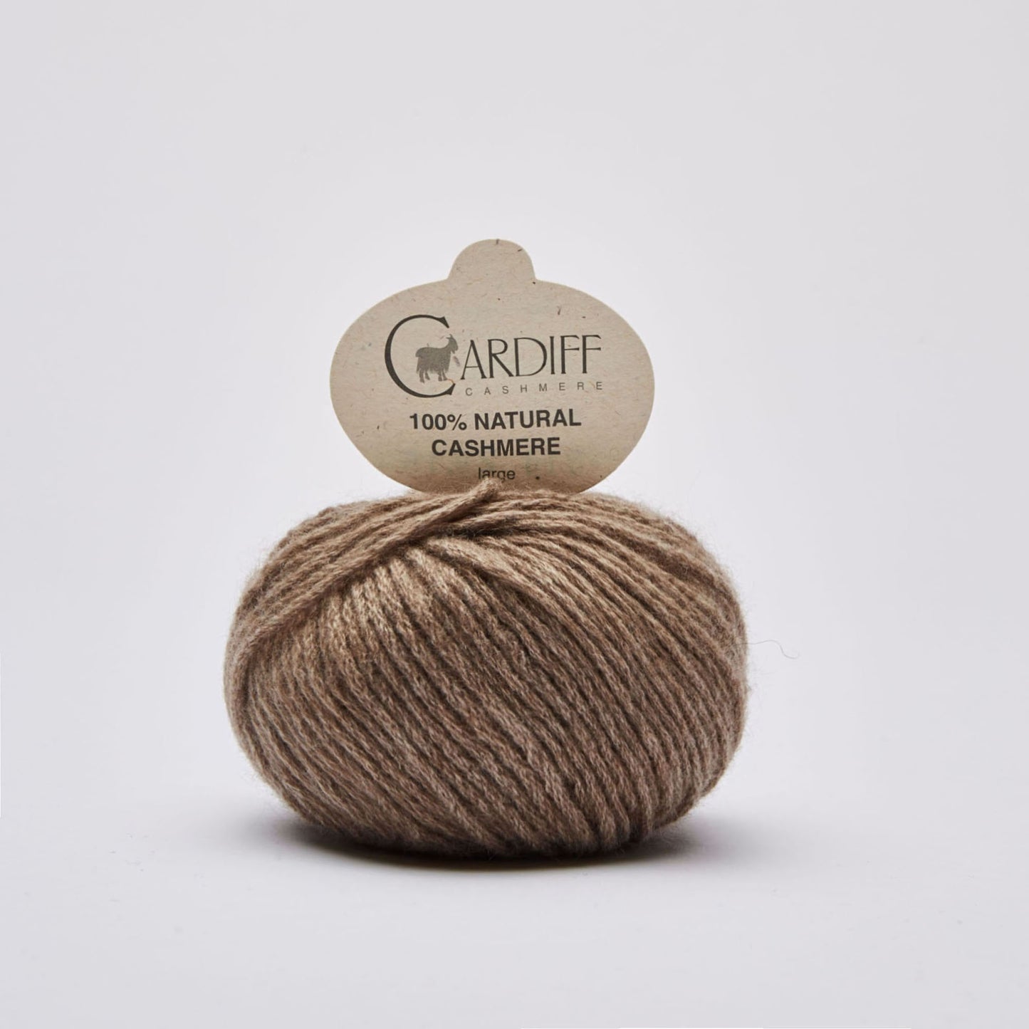 Cardiff LARGE gentle yarn, 511, BROWN, comp: 100% Cashmere