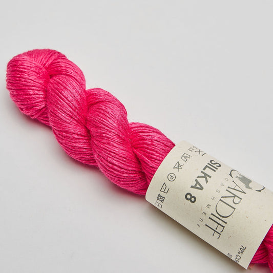 Cardiff SILKA 8 gentle yarn, 08, SAKURA, comp: 70% Cashmere, 30% Silk