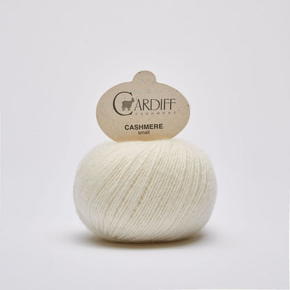 Cardiff SMALL gentle yarn, 501, NEVE, comp: 100% Cashmere
