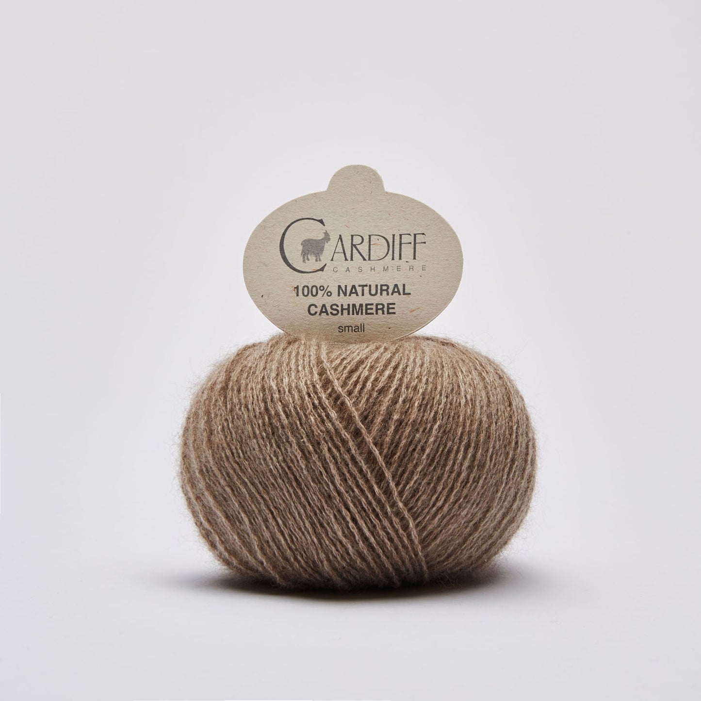 Cardiff SMALL gentle yarn, 511, BROWN, comp: 100% Cashmere