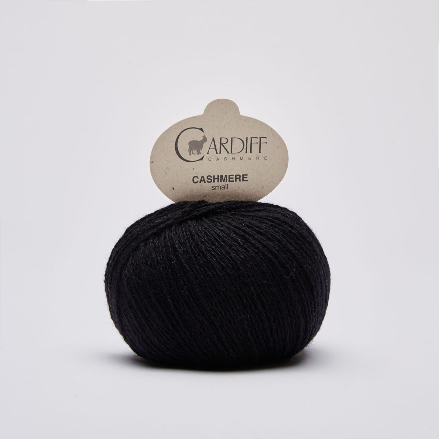 Cardiff SMALL gentle yarn, 516, NERO, comp: 100% Cashmere