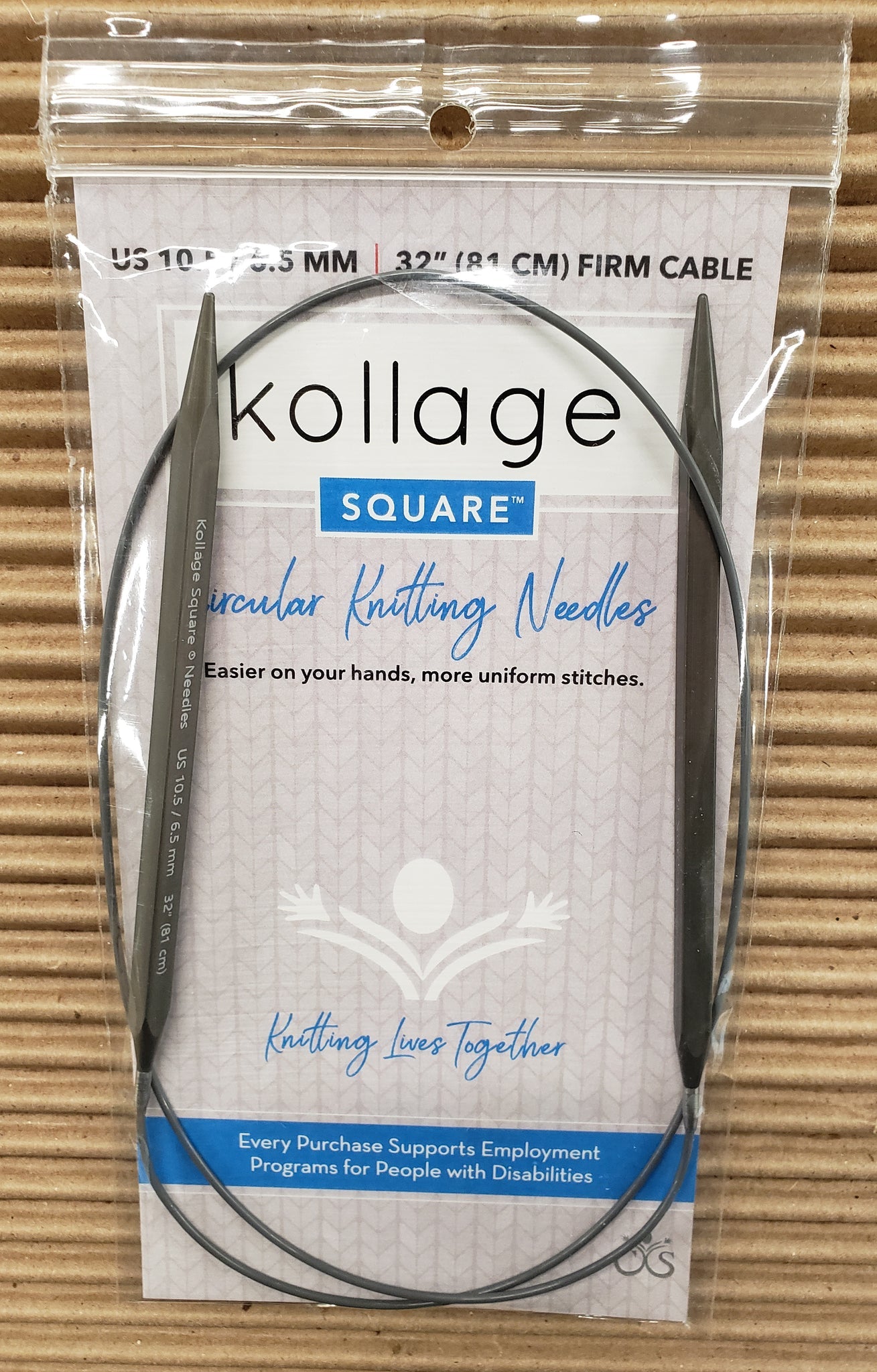 Kollage Square Circular Needle - Soft - Gray