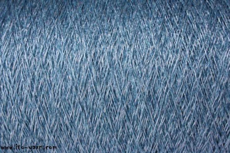 ITO Asa very fine and precious linen yarn, 052, Blue, comp: 72% Linen, 18% Cotton, 10% Silk