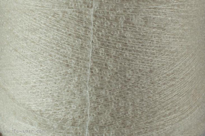 ITO Awayuki small curls yarn, 460, White, comp: 80% Mohair, 20% Silk
