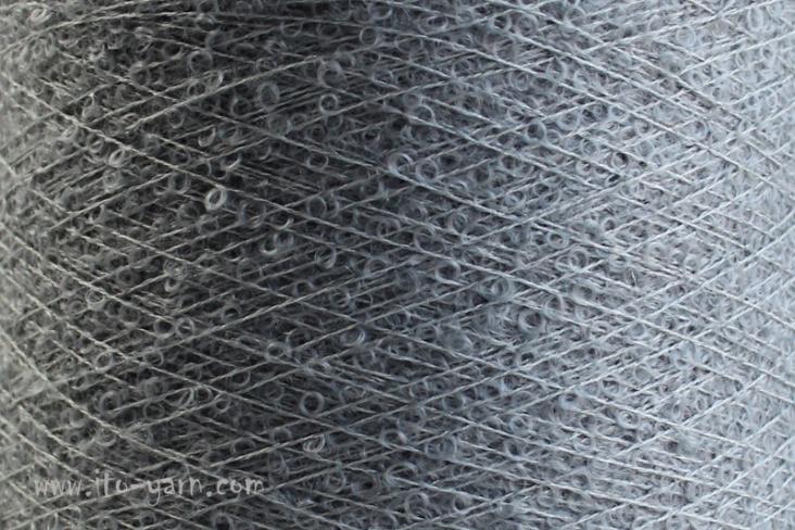ITO Awayuki small curls yarn, 550, Light Gray, comp: 80% Mohair, 20% Silk