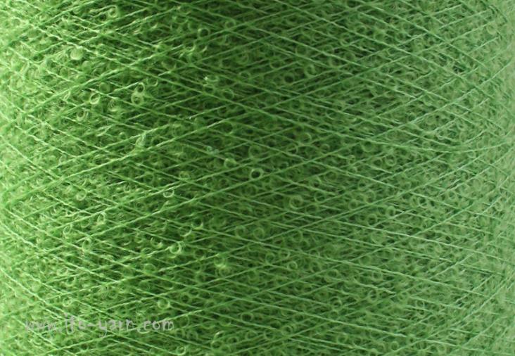 ITO Awayuki small curls yarn, 555, Grass, comp: 80% Mohair, 20% Silk