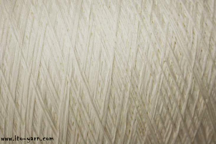 ITO Gima 8.5 uncommon appearance yarn, 035, White, comp: 100% Cotton