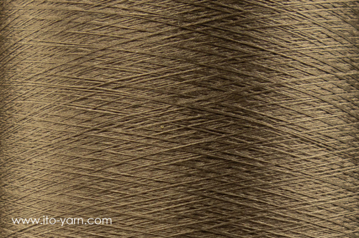 ITO Iki fine filament silk thread, 1202, Coffee, comp: 100% Silk