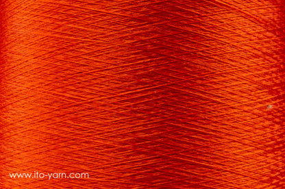 ITO Iki fine filament silk thread, 1222, Tangerine, comp: 100% Silk
