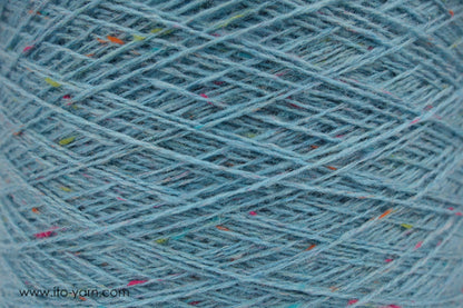 ITO Karei woolen spun yarn, 803, Turquoise, comp: 100% Cashmere