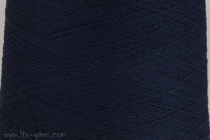 ITO Kinu silk noil yarn, 383, Dark Navy, comp: 100% Silk