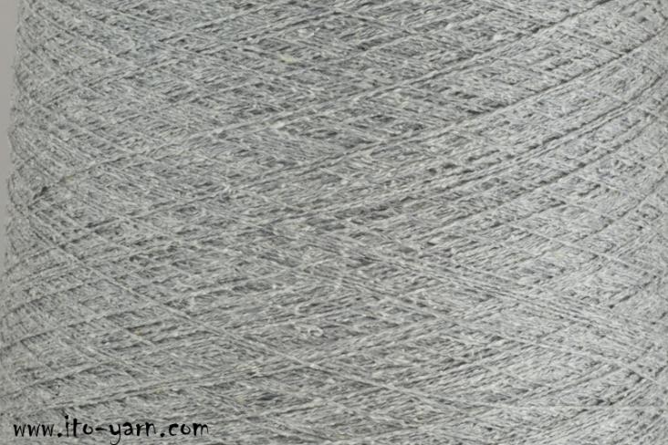 ITO Kinu silk noil yarn, 384, Snow Gray, comp: 100% Silk
