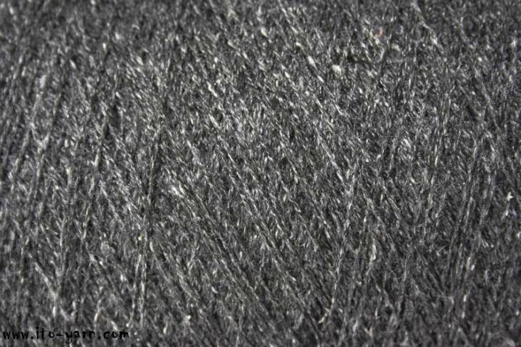 ITO Kinu silk noil yarn, 387, Charcoal, comp: 100% Silk