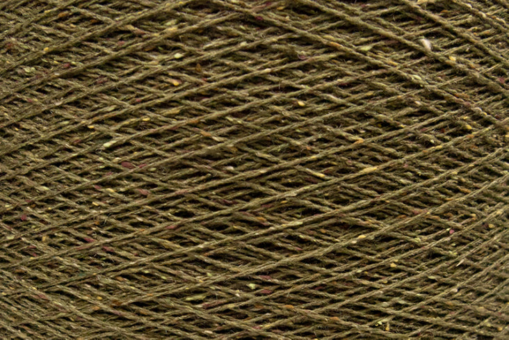 ITO Kinu silk noil yarn, 488, Olive, comp: 100% Silk