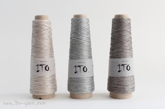 ITO Kouki tape yarn comp: 56% Ramie and 44% Silk