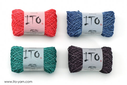 ITO Mizu untwisted cotton yarn comp: 100% Cotton