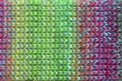 ITO Niji irregular color yarn, 411, Shades of Mint, comp: 100% Wool