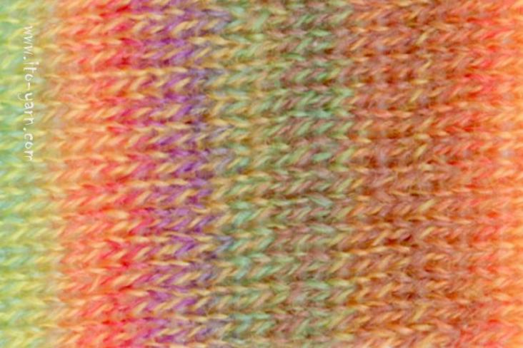 ITO Niji irregular color yarn, 418, Shades of Yellow, comp: 100% Wool