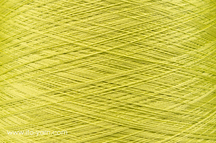 ITO Nui spun silk thread, 1023, Lime, comp: 100% Silk