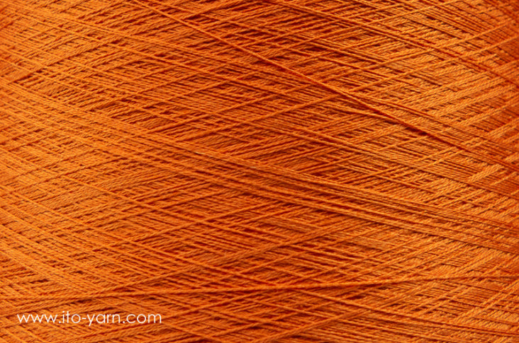 ITO Nui spun silk thread, 1025, Carrot, comp: 100% Silk