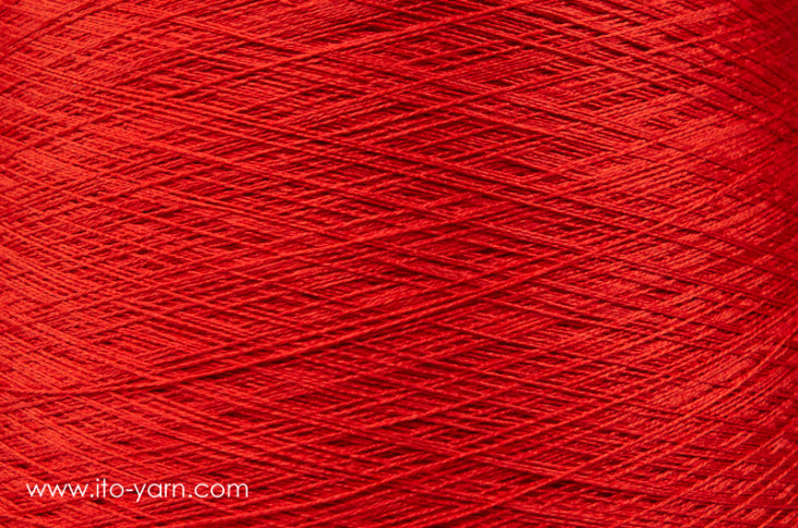 ITO Nui spun silk thread, 1035, Salvia-Red, comp: 100% Silk