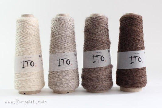 ITO Rokku Tennen undyed woolen merino yarn comp: 100% Wool