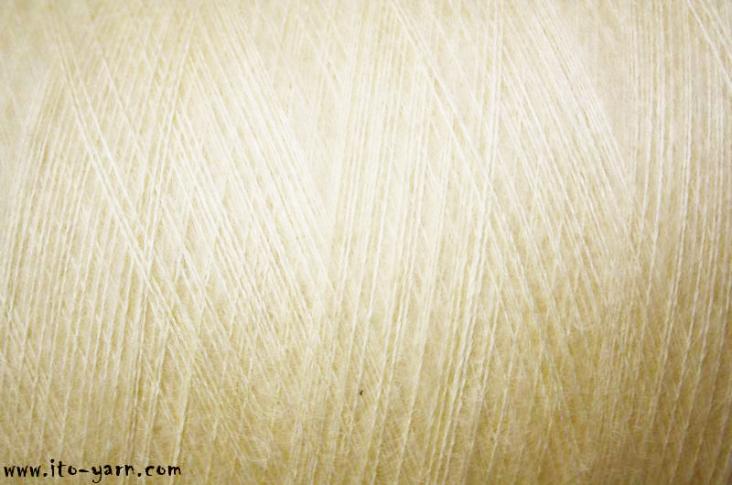 ITO Sensai delicate mohair yarn, 305, Yellow, comp: 60% Mohair, 40% Silk