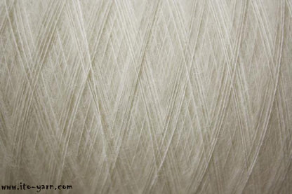 ITO Sensai delicate mohair yarn, 330, White, comp: 60% Mohair, 40% Silk