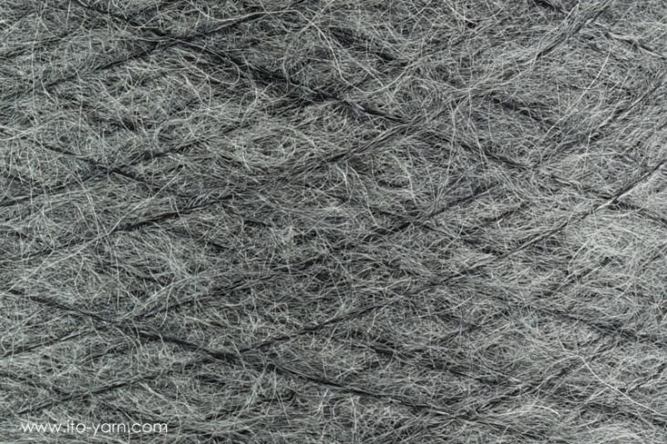 ITO Sensai delicate mohair yarn, 346, Top Dark Gray, comp: 60% Mohair, 40% Silk
