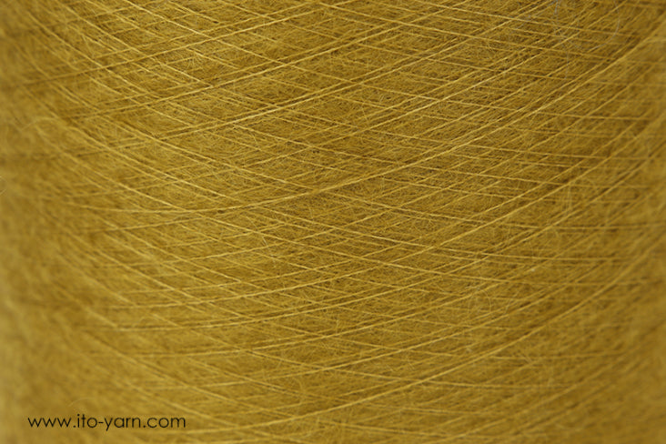 ITO Sensai delicate mohair yarn, 691, Mustard, comp: 60% Mohair, 40% Silk