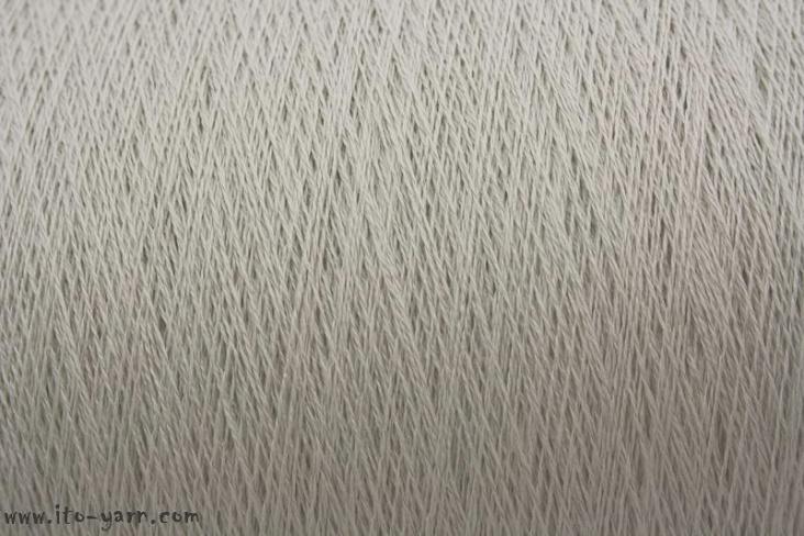 ITO Tetsu twisted "memory" yarn, 170, White, comp: 61% Silk, 39% stainless steel