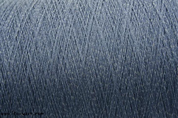 ITO Tetsu twisted "memory" yarn, 188, Tale Blue, comp: 61% Silk, 39% stainless steel