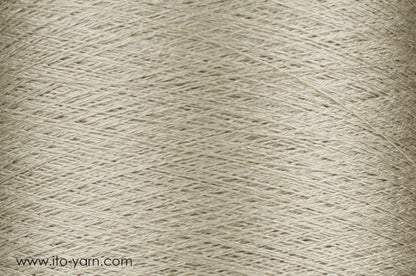 ITO Tetsu twisted "memory" yarn, 191, Angora, comp: 61% Silk, 39% stainless steel