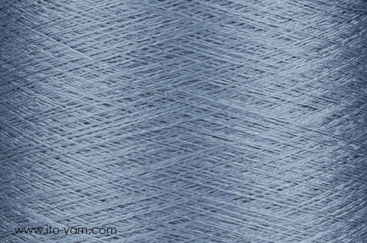 ITO Tetsu twisted "memory" yarn, 192, Blue Iron, comp: 61% Silk, 39% stainless steel